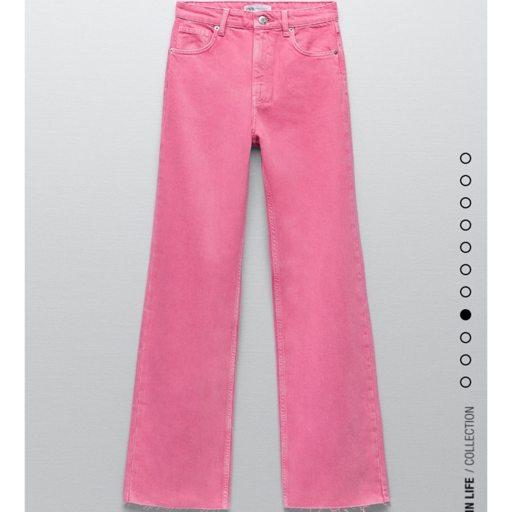 Zara Wide Leg Solid Color Jean